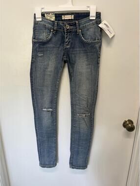 sweewë Blue Distressed Skinny Jeans Size XS